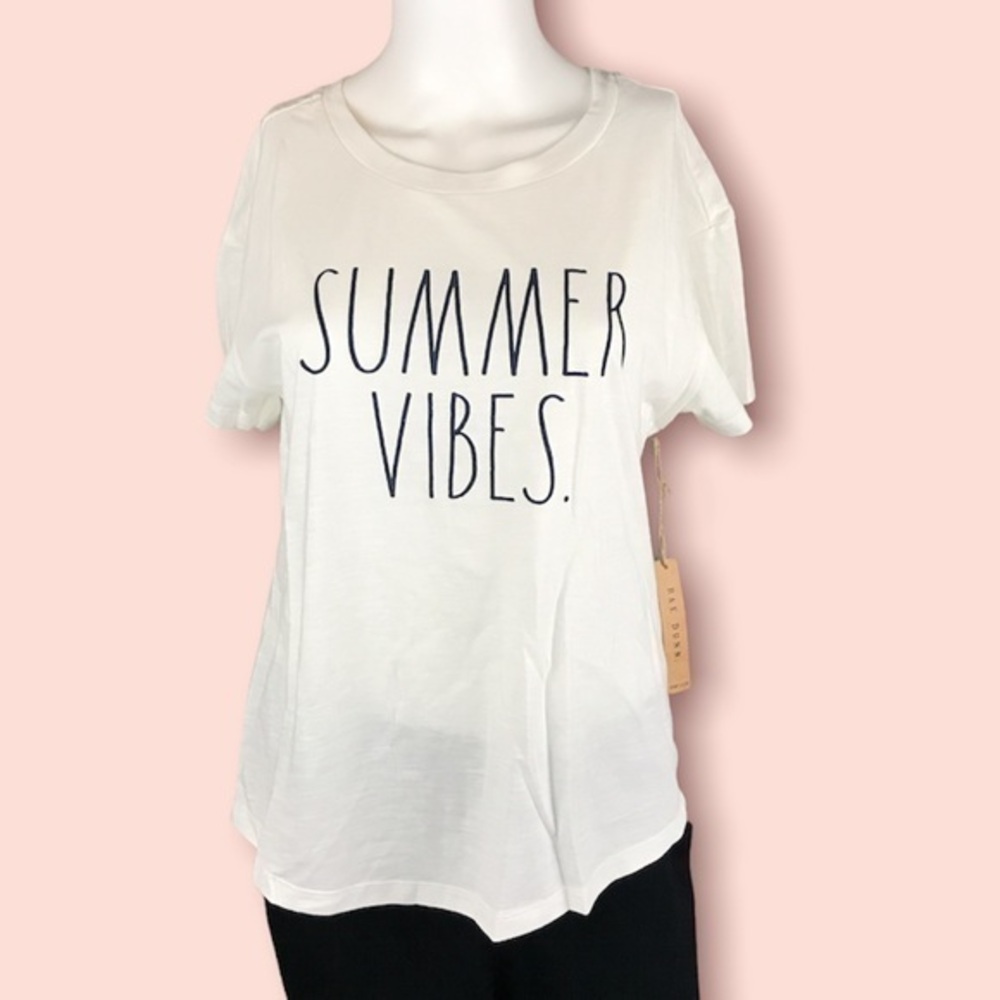 Rae Dunn - ‘Summer Vibes’ T-shirt. SX: XS,S,L. NWT